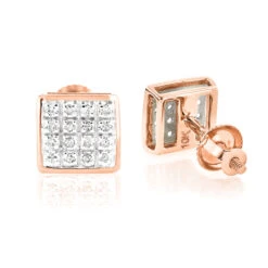 10K Yellow Gold Round Diamond Stud Earrings 6mm 0.18ct -The King Of Accessories 10k yellow gold round diamond stud earrings 018ct p 252 ro