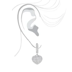 14K White Gold Dangle Diamond Heart Earrings 1 Ct 10 14K White Gold Dangle Diamond Heart Earrings 1 Ct -The King Of Accessories 14k dangle diamond heart earrings 135ct p 22380 bodwh