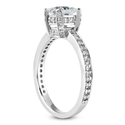 14K White Gold Diamond Engagement Ring Set 1.11ct -The King Of Accessories 14k diamond engagement ring set 111ct p 35160 additional white