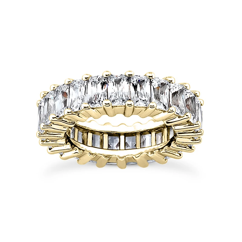 14K White Gold Baguette Diamond Eternity Band 4.59ct 2 14K White Gold Baguette Diamond Eternity Band 4.59ct - Image 2