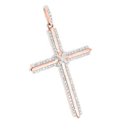 14K White Gold Designer Diamond Cross Pendant 0.42ct -The King Of Accessories 14k gold designer diamond cross pendant 042ct p 6554 ro