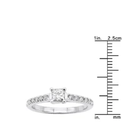 Thin 14K White Gold Designer Diamond Engagement Ring 0.42ct 11 Thin 14K White Gold Designer Diamond Engagement Ring 0.42ct -The King Of Accessories 14k gold designer diamond engagement ring 042ct p 26283 rulerwh