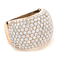 14K White Gold Designer Pave Diamond Ring For Women 5 Carat Wide Anniversary Band 8 14K White Gold Designer Pave Diamond Ring For Women 5 Carat Wide Anniversary Band -The King Of Accessories 14k gold designer pave diamond ring 550ct p 6076 ro