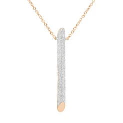 14K Yellow Gold Designer Vertical Diamond Bar Necklace Ladies Pendant With Chain 0.5ct 7 14K Yellow Gold Designer Vertical Diamond Bar Necklace Ladies Pendant With Chain 0.5ct -The King Of Accessories 14k gold designer vertical diamond bar necklace ladies pendant with chain 803215 ro