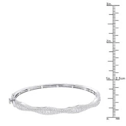 14K White Gold Diamond Bangle Bracelet For Women 1ct By Luxurman 11 14K White Gold Diamond Bangle Bracelet For Women 1ct By Luxurman -The King Of Accessories 14k gold diamond bangle bracelet for women 1ct by luxurman rulerwh
