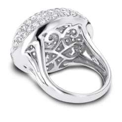 14K White Gold Diamond Cocktail Ring 4.53ct 9 14K White Gold Diamond Cocktail Ring 4.53ct -The King Of Accessories 14k gold diamond cocktail ring 453ct p 40378 backwh