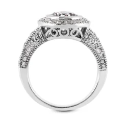 14K White Gold Diamond Designer Engagement Ring 1.08ct -The King Of Accessories 14k gold diamond designer engagement ring 108ct p 35059 additional white