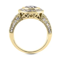 14K White Gold Diamond Designer Engagement Ring 1.08ct -The King Of Accessories 14k gold diamond designer engagement ring 108ct p 35059 additional yellow