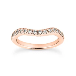 Ultra Thin 14K White Gold Diamond Designer Engagement Ring Band 0.45ct -The King Of Accessories 14k gold diamond designer engagement ring band 045ct p 28933 rose