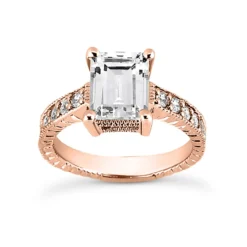 14K White Gold Prong Set Diamond Engagement Ring Mounting 0.10ct -The King Of Accessories 14k gold diamond engagement ring mounting 010ct p 24412 rose 20220426