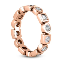 14K White Gold Diamond Eternity Band 1.12ct -The King Of Accessories 14k gold diamond eternity band 112ct p 24941 back rose 20220426