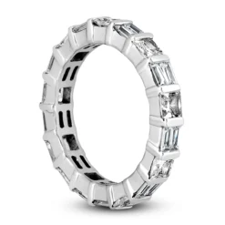 14K White Gold Diamond Eternity Ring 2.43ct -The King Of Accessories 14k gold diamond eternity ring 243ct p 24932 back white 20220426