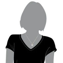 14K Yellow Gold 1 Carat Diamond Heart Pendant By Luxurman -The King Of Accessories 14k gold diamond heart pendant 100ct p 86 bodye