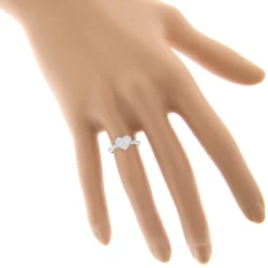 14K White Gold Diamond Heart Ring For Women 0.39ct -The King Of Accessories 14k gold diamond heart ring 039ct p 42967 bodwh