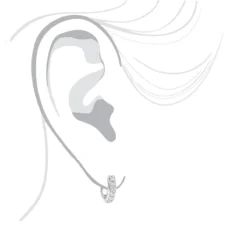 14K White Gold Diamond Huggie Earrings Hoops 1/2ct 11 14K White Gold Diamond Huggie Earrings Hoops 1/2ct -The King Of Accessories 14k gold diamond huggie earrings hoops 047ct p 6036 bodwh