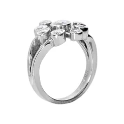 14K White Gold Diamond Right Hand Ring 0.69ct -The King Of Accessories 14k gold diamond right hand ring 069ct p 29732 back white