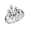 14K White Gold Diamond Right Hand Ring 0.69ct