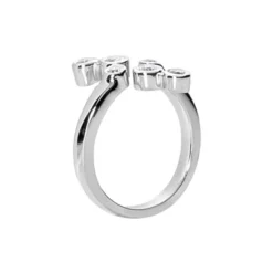 14K White Gold Diamond Right Hand Women's Ring 0.4ct -The King Of Accessories 14k gold diamond right hand womens ring 030ct p 29760 back white