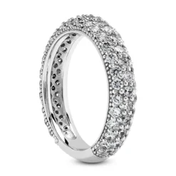 Thin 14K White Gold Diamond Unique Engagement Band 0.97ct -The King Of Accessories 14k gold diamond unique engagement band 097ct p 23811 back white 20220426