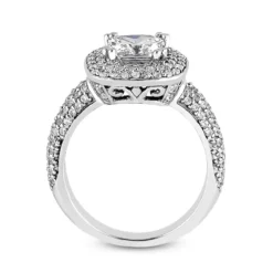 14K White Gold Diamond Unique Engagement Ring 1.34ct 4.3mm -The King Of Accessories 14k gold diamond unique engagement ring 134ct p 23766 additional white