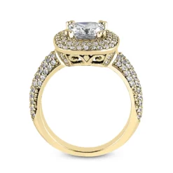 14K White Gold Diamond Unique Engagement Ring 1.34ct 4.3mm -The King Of Accessories 14k gold diamond unique engagement ring 134ct p 23766 additional yellow