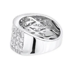 14K White Gold Diamond Wedding Band Or Cocktail Ring For Women 3ct By Luxurman -The King Of Accessories 14k gold diamond wedding band or cocktail ring for women 3ct by luxurman backwh