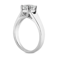 14K White Gold Engagement Ring Mounting 3.09mm 9 14K White Gold Engagement Ring Mounting 3.09mm -The King Of Accessories 14k gold engagement ring mounting p 24993 back white 20220426