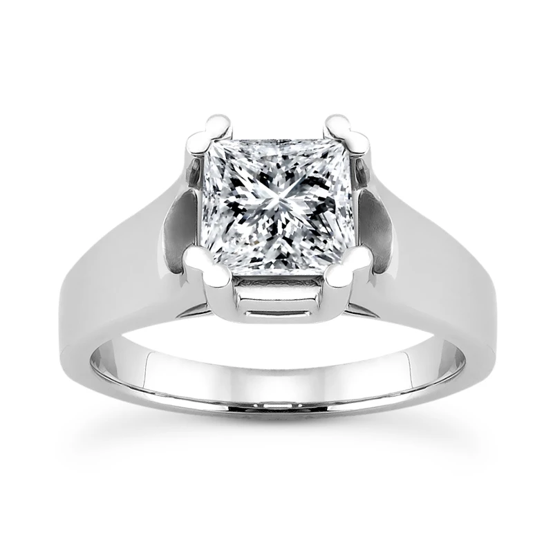 14K White Gold Engagement Ring Mounting 3.09mm 1 14K White Gold Engagement Ring Mounting 3.09mm