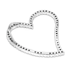 14K White Gold Floating Diamond Heart Pendant 1.25ct -The King Of Accessories 14k gold floating diamond heart pendant 146ct p 5921 backwh