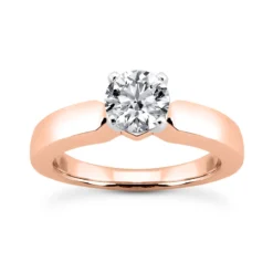 14K White Gold Four-Prong Solitaire Engagement Ring 0.40ct 2.03mm -The King Of Accessories 14k gold four prong solitaire engagement ring 040ct p 23440 rose 20220426