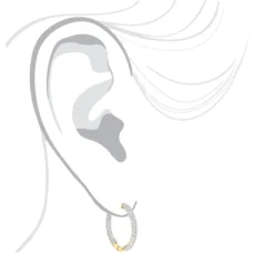 14K White Gold Inside Out Diamond Hoop Earrings 2 Carats -The King Of Accessories 14k gold inside out diamond hoop earrings 263ct p 6143 bodye