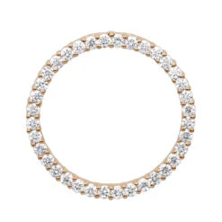 14K Yellow Gold Ladies Circle Diamond Pendant 1.80ct -The King Of Accessories 14k gold ladies circle diamond pendant 180ct p 28226 ro