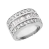14K White Gold Ladies Diamond Ring 2.56ct