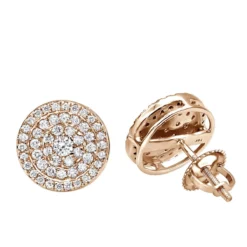 14K White Gold Pave Diamond Earrings For Men & Women 3/4ct Studs Real Diamonds 8 14K White Gold Pave Diamond Earrings For Men & Women 3/4ct Studs Real Diamonds -The King Of Accessories 14k gold pave diamond earrings for men women 34ct studs real diamonds ro