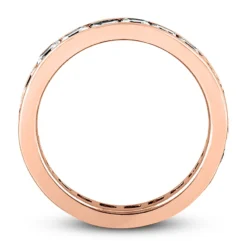 Thin 14K White Gold Princess Cut Diamond Eternity Ring 3.57ct -The King Of Accessories 14k gold princess cut diamond eternity ring 357ct p 24919 additional rose