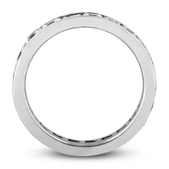 Thin 14K White Gold Princess Cut Diamond Eternity Ring 3.57ct -The King Of Accessories 14k gold princess cut diamond eternity ring 357ct p 24919 additional white