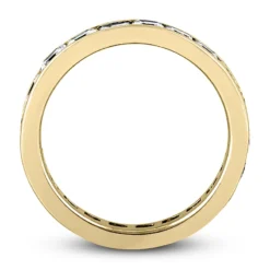 Thin 14K White Gold Princess Cut Diamond Eternity Ring 3.57ct -The King Of Accessories 14k gold princess cut diamond eternity ring 357ct p 24919 additional yellow