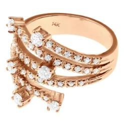 14K White Gold Right Hand Diamond Ring 0.94ct 13 14K White Gold Right Hand Diamond Ring 0.94ct -The King Of Accessories 14k gold right hand diamond ring 094ct p 29755 back rose