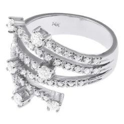 14K White Gold Right Hand Diamond Ring 0.94ct 11 14K White Gold Right Hand Diamond Ring 0.94ct -The King Of Accessories 14k gold right hand diamond ring 094ct p 29755 back white 1669662188