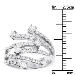 14K White Gold Right Hand Diamond Ring 0.94ct 15 14K White Gold Right Hand Diamond Ring 0.94ct -The King Of Accessories 14k gold right hand diamond ring 094ct p 29755 ruler white