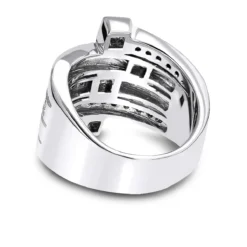 14K White Gold Right Hand Diamond Ring 1.16ct 9 14K White Gold Right Hand Diamond Ring 1.16ct -The King Of Accessories 14k gold right hand diamond ring 116ct p 29762 backwh