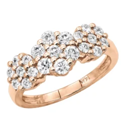 14K White Gold Round Diamond Cluster Ring Flower 0.78ct 10 14K White Gold Round Diamond Cluster Ring Flower 0.78ct -The King Of Accessories 14k gold round diamond cluster ring flower 078ct p 5829 ro