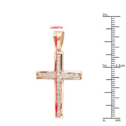 14K White Gold Round Diamond Cross Necklace 1.36ct -The King Of Accessories 14k gold round diamond cross necklace 136ct p 26526 rulerro