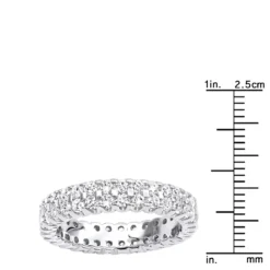 14K White Gold Round Diamond Eternity Band 1.74ct 10 14K White Gold Round Diamond Eternity Band 1.74ct -The King Of Accessories 14k gold round diamond eternity band 174ct p 24850 rulerwh