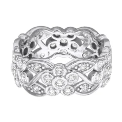 14K White Gold Round Diamond Eternity Ring 1.23ct 9 14K White Gold Round Diamond Eternity Ring 1.23ct -The King Of Accessories 14k gold round diamond eternity ring 123ct p 24892 backwh