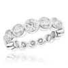 14K White Gold Round Diamond Eternity Ring 2.09ct