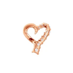 14K Yellow Gold Round Diamond Floating Heart Pendant 0.25ct 13 14K Yellow Gold Round Diamond Floating Heart Pendant 0.25ct -The King Of Accessories 14k gold round diamond floating heart pendant 025ct p 27715 backro 20191215
