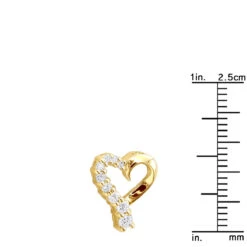 14K Yellow Gold Round Diamond Floating Heart Pendant 0.25ct 15 14K Yellow Gold Round Diamond Floating Heart Pendant 0.25ct -The King Of Accessories 14k gold round diamond floating heart pendant 025ct p 27715 rulerye 20191215