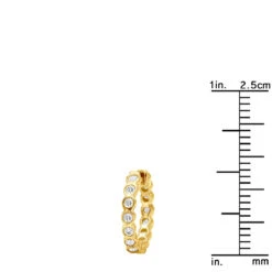 14K Yellow Gold Round Diamond Hoop Huggie Earrings 0.16ct 15 14K Yellow Gold Round Diamond Hoop Huggie Earrings 0.16ct -The King Of Accessories 14k gold round diamond hoop huggie earrings 016ct p 6827 rulerye