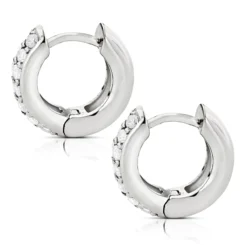 14K Yellow Gold Round Diamond Huggie Earrings Hoops 0.62ct 11 14K Yellow Gold Round Diamond Huggie Earrings Hoops 0.62ct -The King Of Accessories 14k gold round diamond huggie earrings hoops 062ct p 6034 backwh